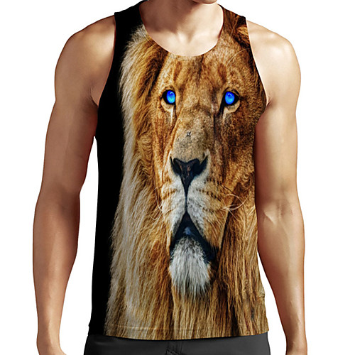 Men's Unisex Tank Top Undershirt 3D Print Graphic Prints Lion Animal Plus Size Print Sleeveless Casual Tops Basic Fashion Designer Breathable Black
Men's Unisex Tank Top Undershirt 3D Print Graphic Prints Lion Animal Plus Size Print Sleeveless Casual Tops Basic Fashion Designer Breathable Black