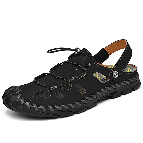 Men's Sandals Leather Shoes Outdoor Hiking Sandals Beach Daily Walking Shoes Cowhide Breathable Booties / Ankle Boots Khaki Black Brown Summer
Men's Sandals Leather Shoes Outdoor Hiking Sandals Beach Daily Walking Shoes Cowhide Breathable Booties / Ankle Boots Khaki Black Brown Summer