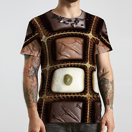 Men's Unisex Tee T shirt Shirt 3D Print Food Graphic Prints Plus Size Print Short Sleeve Casual Tops Basic Designer Big and Tall Round Neck Coffee / Summer
Men's Unisex Tee T shirt Shirt 3D Print Food Graphic Prints Plus Size Print Short Sleeve Casual Tops Basic Designer Big and Tall Round Neck Coffee / Summer