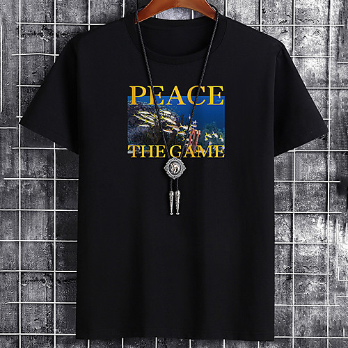 Men's Unisex Tee T shirt Hot Stamping Graphic Prints Fish Letter Plus Size Print Short Sleeve Casual Tops Cotton Basic Fashion Designer Big and Tall White Black Khaki
Men's Unisex Tee T shirt Hot Stamping Graphic Prints Fish Letter Plus Size Print Short Sleeve Casual Tops Cotton Basic Fashion Designer Big and Tall White Black Khaki