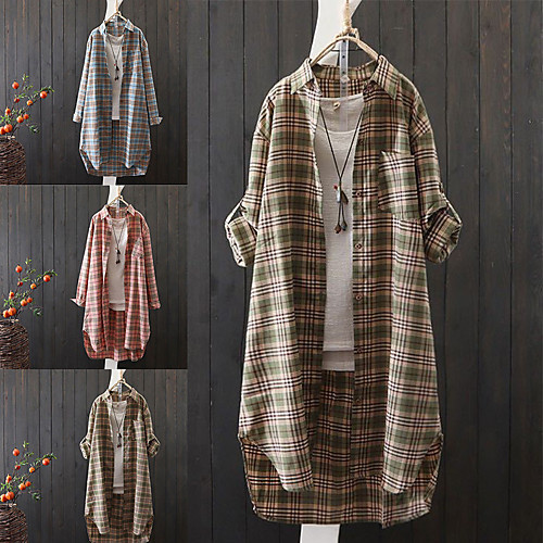 Women's Coat Casual / Daily Fall Long Coat Shirt Collar Regular Fit Casual Jacket Pattern Others Blue Blushing Pink / Cotton
Women's Coat Casual / Daily Fall Long Coat Shirt Collar Regular Fit Casual Jacket Pattern Others Blue Blushing Pink / Cotton