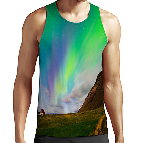 Men's Unisex Tank Top Undershirt 3D Print Scenery Graphic Prints Plus Size Print Sleeveless Casual Tops Basic Fashion Designer Breathable Green
Men's Unisex Tank Top Undershirt 3D Print Scenery Graphic Prints Plus Size Print Sleeveless Casual Tops Basic Fashion Designer Breathable Green