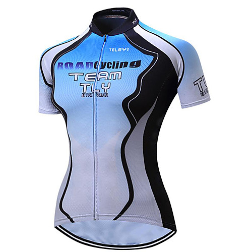 21Grams Women's Short Sleeve Cycling Jersey Summer Spandex Polyester BlueWhite Bike Jersey Top Mountain Bike MTB Road Bike Cycling Quick Dry Moisture Wicking Breathable Sports Clothing Apparel
21Grams Women's Short Sleeve Cycling Jersey Summer Spandex Polyester BlueWhite Bike Jersey Top Mountain Bike MTB Road Bike Cycling Quick Dry Moisture Wicking Breathable Sports Clothing Apparel
