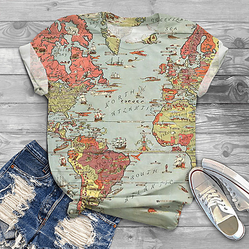 Women's Plus Size Tops T shirt Graphic Print Short Sleeve Crewneck Basic Green Big Size XL XXL 3XL 4XL 5XL / Holiday
Women's Plus Size Tops T shirt Graphic Print Short Sleeve Crewneck Basic Green Big Size XL XXL 3XL 4XL 5XL / Holiday