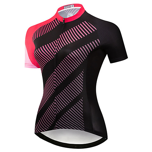 21Grams Women's Short Sleeve Cycling Jersey Summer Spandex Polyester Black Stripes Patchwork Bike Jersey Top Mountain Bike MTB Road Bike Cycling Quick Dry Moisture Wicking Breathable Sports Clothing
21Grams Women's Short Sleeve Cycling Jersey Summer Spandex Polyester Black Stripes Patchwork Bike Jersey Top Mountain Bike MTB Road Bike Cycling Quick Dry Moisture Wicking Breathable Sports Clothing