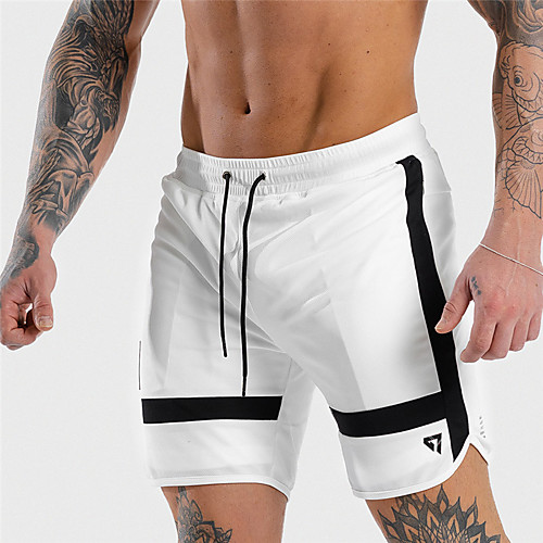 Men's Casual / Sporty Workout Athletic Breathable Soft Daily Sports Fitness Gym Chinos Shorts Bermuda shorts Pants Color Block Letter Short Split Drawstring Elastic Waist White Black / Summer
Men's Casual / Sporty Workout Athletic Breathable Soft Daily Sports Fitness Gym Chinos Shorts Bermuda shorts Pants Color Block Letter Short Split Drawstring Elastic Waist White Black / Summer