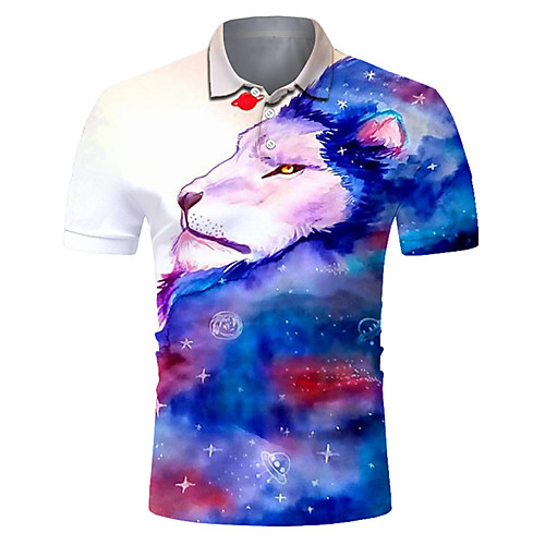 Men's Golf Shirt 3D Print Wolf Animal Button-Down Short Sleeve Street Tops Casual Fashion Cool Breathable Blue / Sports
Men's Golf Shirt 3D Print Wolf Animal Button-Down Short Sleeve Street Tops Casual Fashion Cool Breathable Blue / Sports
