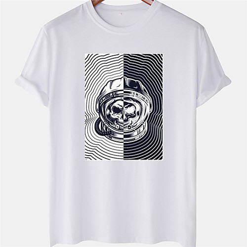 Men's Unisex Tee T shirt Hot Stamping Graphic Prints Skull Astronaut Plus Size Short Sleeve Casual Tops 100% Cotton Basic Designer Big and Tall White Black Blue
Men's Unisex Tee T shirt Hot Stamping Graphic Prints Skull Astronaut Plus Size Short Sleeve Casual Tops 100% Cotton Basic Designer Big and Tall White Black Blue