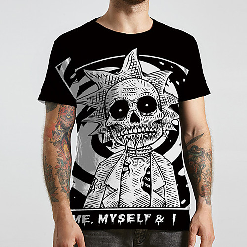 Men's Unisex Tee T shirt 3D Print Graphic Prints Skull Plus Size Print Short Sleeve Casual Tops Basic Designer Big and Tall Black
Men's Unisex Tee T shirt 3D Print Graphic Prints Skull Plus Size Print Short Sleeve Casual Tops Basic Designer Big and Tall Black