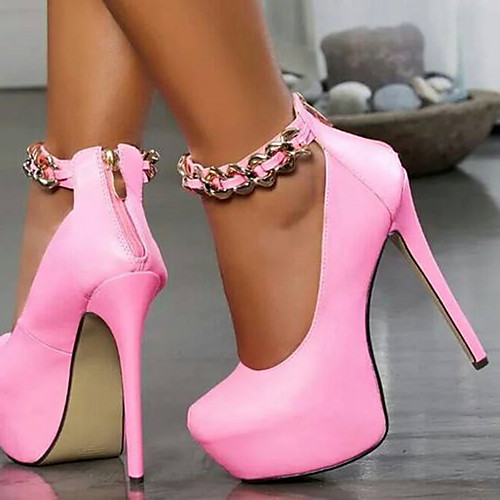Women's Heels Stiletto Heel Round Toe Patent Leather PU Solid Colored Red Light Pink
Women's Heels Stiletto Heel Round Toe Patent Leather PU Solid Colored Red Light Pink