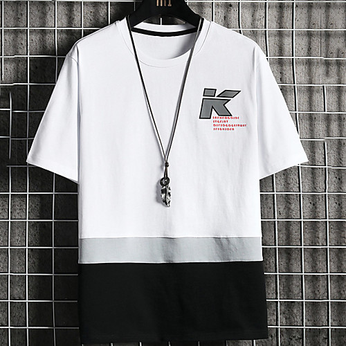 Men's Unisex Tee T shirt Hot Stamping Striped Graphic Prints Letter Plus Size Print Short Sleeve Casual Tops Cotton Basic Fashion Designer Big and Tall White Black
Men's Unisex Tee T shirt Hot Stamping Striped Graphic Prints Letter Plus Size Print Short Sleeve Casual Tops Cotton Basic Fashion Designer Big and Tall White Black