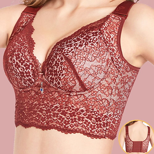 Women's Bras & Bralettes Push-up Full Coverage Lace Solid Color Sexy Army Green
Women's Bras & Bralettes Push-up Full Coverage Lace Solid Color Sexy Army Green