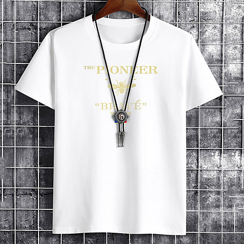 Men's Unisex Tee T shirt Hot Stamping Graphic Prints Bee Letter Plus Size Print Short Sleeve Casual Tops Cotton Basic Fashion Designer Big and Tall White Black Khaki
Men's Unisex Tee T shirt Hot Stamping Graphic Prints Bee Letter Plus Size Print Short Sleeve Casual Tops Cotton Basic Fashion Designer Big and Tall White Black Khaki