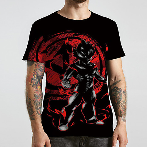 Men's Unisex Tee T shirt Shirt 3D Print Anime Graphic Prints Plus Size Print Short Sleeve Casual Tops Basic Designer Big and Tall Round Neck Black / Summer
Men's Unisex Tee T shirt Shirt 3D Print Anime Graphic Prints Plus Size Print Short Sleeve Casual Tops Basic Designer Big and Tall Round Neck Black / Summer