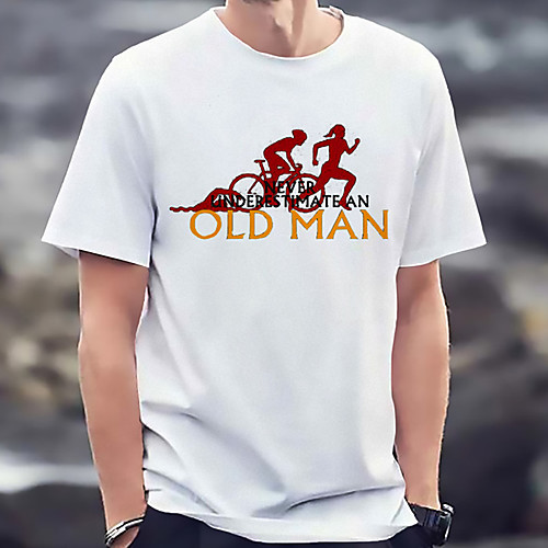 Men's Unisex Tee T shirt Hot Stamping Graphic Prints Bicycle Old Man Letter Plus Size Print Short Sleeve Casual Tops Basic Fashion Designer Big and Tall White
Men's Unisex Tee T shirt Hot Stamping Graphic Prints Bicycle Old Man Letter Plus Size Print Short Sleeve Casual Tops Basic Fashion Designer Big and Tall White