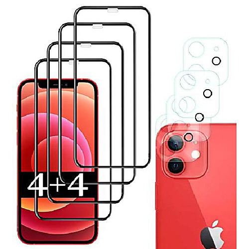 Phone Screen Protector For Apple iPhone 12 iPhone 11 iPhone 12 Pro Max iPhone 11 Pro iPhone 11 Pro Max Tempered Glass 8 pcs High Definition (HD) Scratch Proof Front & Camera Lens Protector Phone
Phone Screen Protector For Apple iPhone 12 iPhone 11 iPhone 12 Pro Max iPhone 11 Pro iPhone 11 Pro Max Tempered Glass 8 pcs High Definition (HD) Scratch Proof Front & Camera Lens Protector Phone
