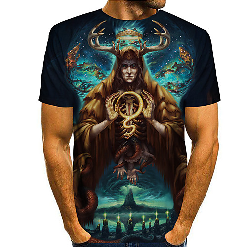 Men's Tee T shirt 3D Print Graphic Prints Buddha Print Short Sleeve Daily Tops Casual Designer Big and Tall Blue
Men's Tee T shirt 3D Print Graphic Prints Buddha Print Short Sleeve Daily Tops Casual Designer Big and Tall Blue