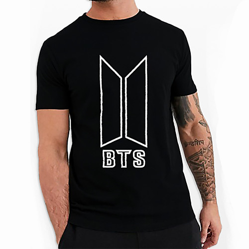 Men's Unisex Tee T shirt Hot Stamping Graphic Prints Geometry Letter Plus Size Print Short Sleeve Casual Tops Cotton Basic Fashion Designer Big and Tall Black
Men's Unisex Tee T shirt Hot Stamping Graphic Prints Geometry Letter Plus Size Print Short Sleeve Casual Tops Cotton Basic Fashion Designer Big and Tall Black