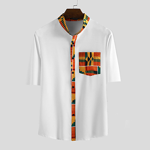 Men's Shirt Tribal Button-Down Short Sleeve Casual Tops Lightweight Casual Fashion Breathable White Black Navy Blue
Men's Shirt Tribal Button-Down Short Sleeve Casual Tops Lightweight Casual Fashion Breathable White Black Navy Blue