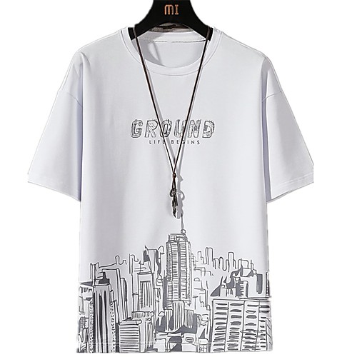Men's Unisex Tee T shirt Hot Stamping Graphic Prints Building Letter Plus Size Print Short Sleeve Casual Tops Cotton Basic Fashion Designer Big and Tall White Black Dark Gray
Men's Unisex Tee T shirt Hot Stamping Graphic Prints Building Letter Plus Size Print Short Sleeve Casual Tops Cotton Basic Fashion Designer Big and Tall White Black Dark Gray