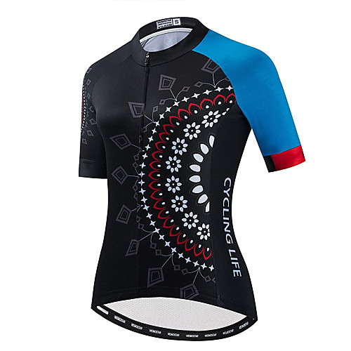 21Grams Women's Short Sleeve Cycling Jersey Summer Spandex Polyester Bule / Black Bike Jersey Top Mountain Bike MTB Road Bike Cycling Quick Dry Moisture Wicking Breathable Sports Clothing Apparel
21Grams Women's Short Sleeve Cycling Jersey Summer Spandex Polyester Bule / Black Bike Jersey Top Mountain Bike MTB Road Bike Cycling Quick Dry Moisture Wicking Breathable Sports Clothing Apparel
