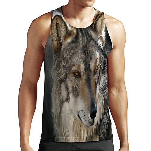 Men's Unisex Tank Top Undershirt 3D Print Graphic Prints Wolf Plus Size Print Sleeveless Casual Tops Basic Designer Big and Tall Gray
Men's Unisex Tank Top Undershirt 3D Print Graphic Prints Wolf Plus Size Print Sleeveless Casual Tops Basic Designer Big and Tall Gray