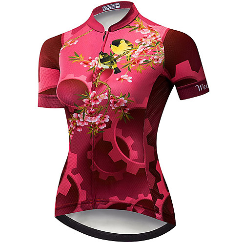 21Grams Women's Short Sleeve Cycling Jersey Summer Spandex Polyester Red Floral Botanical Bird Gear Bike Jersey Top Mountain Bike MTB Road Bike Cycling Quick Dry Moisture Wicking Breathable Sports
21Grams Women's Short Sleeve Cycling Jersey Summer Spandex Polyester Red Floral Botanical Bird Gear Bike Jersey Top Mountain Bike MTB Road Bike Cycling Quick Dry Moisture Wicking Breathable Sports