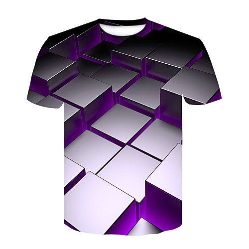 Men's T shirt 3D Print 3D Rivet Mesh Short Sleeve Casual Tops Black Blue Purple
Men's T shirt 3D Print 3D Rivet Mesh Short Sleeve Casual Tops Black Blue Purple