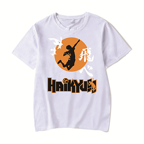Men's Unisex Tee T shirt Hot Stamping Anime Graphic Prints Plus Size Volleyball boy Print Short Sleeve Casual Tops Cotton Basic Designer Big and Tall White Black Red
Men's Unisex Tee T shirt Hot Stamping Anime Graphic Prints Plus Size Volleyball boy Print Short Sleeve Casual Tops Cotton Basic Designer Big and Tall White Black Red