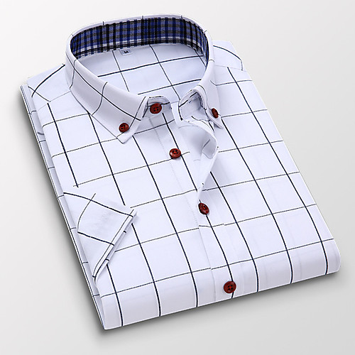 Men's Shirt Other Prints Lattice Short Sleeve Daily Tops Business Basic White Wine Royal Blue
Men's Shirt Other Prints Lattice Short Sleeve Daily Tops Business Basic White Wine Royal Blue