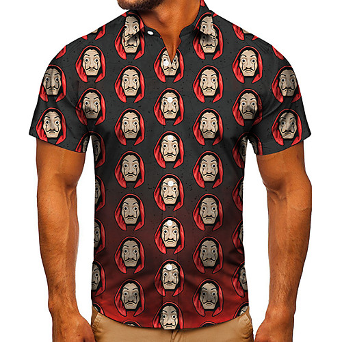 Men's Shirt 3D Print Graphic Prints Human face Button-Down Short Sleeve Street Tops Casual Fashion Classic Breathable Red
Men's Shirt 3D Print Graphic Prints Human face Button-Down Short Sleeve Street Tops Casual Fashion Classic Breathable Red