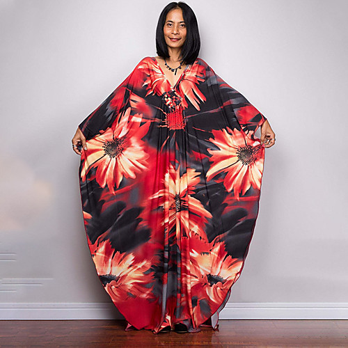 Women's Swing Dress Maxi long Dress Color bar big flower Zebra pattern Half Sleeve Print Spring Summer Casual / Daily Loose 2021 One-Size
Women's Swing Dress Maxi long Dress Color bar big flower Zebra pattern Half Sleeve Print Spring Summer Casual / Daily Loose 2021 One-Size