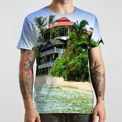 Men's Unisex Tee T shirt 3D Print Graphic Prints Beach Plus Size Print Short Sleeve Casual Tops Basic Designer Big and Tall Green
Men's Unisex Tee T shirt 3D Print Graphic Prints Beach Plus Size Print Short Sleeve Casual Tops Basic Designer Big and Tall Green