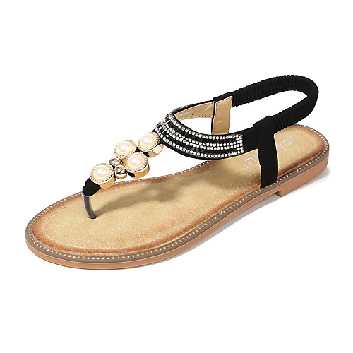 Women's Sandals Boho Bohemia Beach Flat Heel PU Rhinestone Imitation Pearl Camel White Black
Women's Sandals Boho Bohemia Beach Flat Heel PU Rhinestone Imitation Pearl Camel White Black