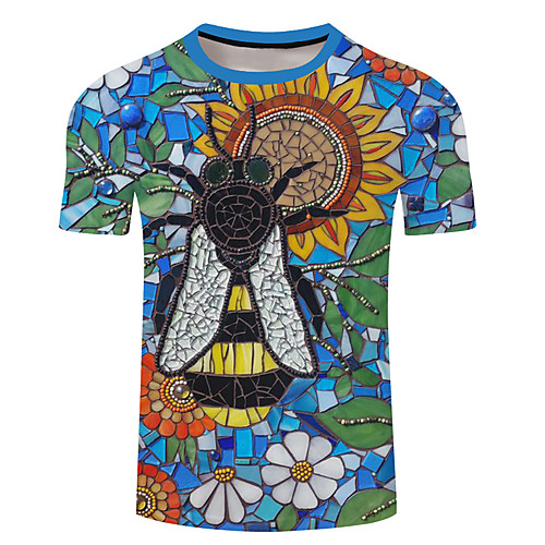 Men's Unisex Tee T shirt 3D Print Plants Graphic Prints Bee Plus Size 3D Print Short Sleeve Casual Tops Basic Designer Big and Tall Light Yellow Blue Yellow
Men's Unisex Tee T shirt 3D Print Plants Graphic Prints Bee Plus Size 3D Print Short Sleeve Casual Tops Basic Designer Big and Tall Light Yellow Blue Yellow