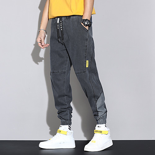Men's Casual / Sporty Athleisure Breathable Outdoor Sports Sport Daily Pants Jeans Pants Plain Full Length Drawstring Pocket Black Blue
Men's Casual / Sporty Athleisure Breathable Outdoor Sports Sport Daily Pants Jeans Pants Plain Full Length Drawstring Pocket Black Blue