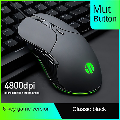 Luminous mouse 6 button 4800DPI adjustment Wired Optical Computer Mice USB Cable Silent Computer gaming mouse for laptop PC
Luminous mouse 6 button 4800DPI adjustment Wired Optical Computer Mice USB Cable Silent Computer gaming mouse for laptop PC