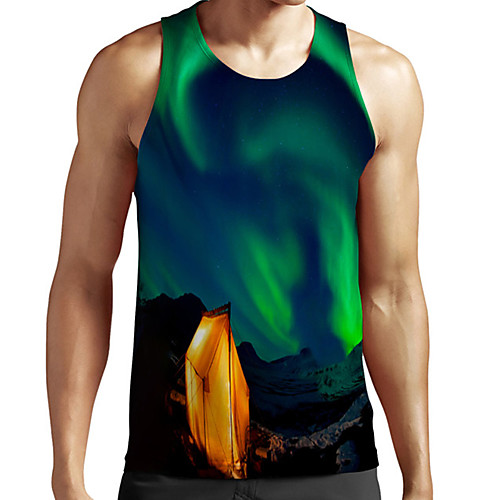 Men's Unisex Tank Top Undershirt 3D Print Scenery Graphic Prints Plus Size Print Sleeveless Casual Tops Basic Fashion Designer Breathable Green
Men's Unisex Tank Top Undershirt 3D Print Scenery Graphic Prints Plus Size Print Sleeveless Casual Tops Basic Fashion Designer Breathable Green