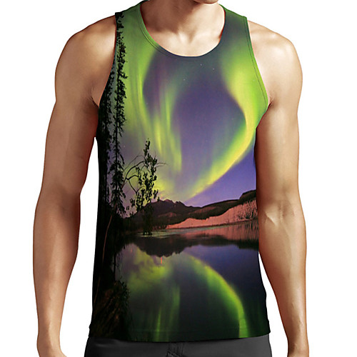 Men's Unisex Tank Top Undershirt 3D Print Scenery Graphic Prints Plus Size Print Sleeveless Casual Tops Basic Fashion Designer Breathable Green
Men's Unisex Tank Top Undershirt 3D Print Scenery Graphic Prints Plus Size Print Sleeveless Casual Tops Basic Fashion Designer Breathable Green