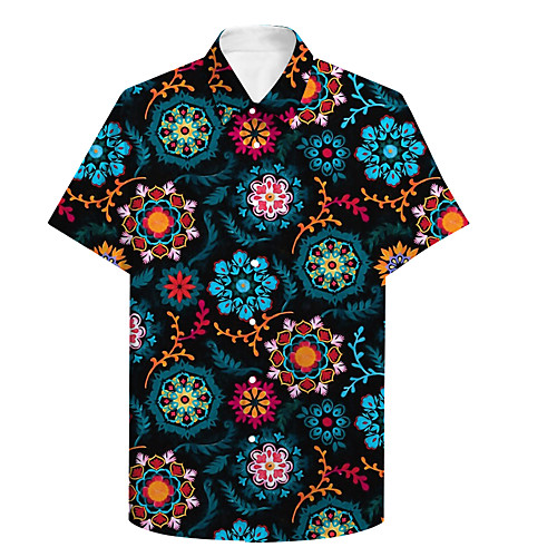 Men's Shirt 3D Print Floral Plus Size 3D Print Button-Down Short Sleeve Casual Tops Casual Fashion Streetwear Breathable Blue / Sports
Men's Shirt 3D Print Floral Plus Size 3D Print Button-Down Short Sleeve Casual Tops Casual Fashion Streetwear Breathable Blue / Sports