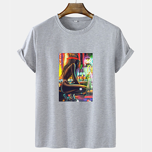 Men's Unisex Tee T shirt Hot Stamping Graphic Prints Portrait Short Sleeve Casual Tops 100% Cotton Basic Fashion Designer Comfortable White Black Gray
Men's Unisex Tee T shirt Hot Stamping Graphic Prints Portrait Short Sleeve Casual Tops 100% Cotton Basic Fashion Designer Comfortable White Black Gray