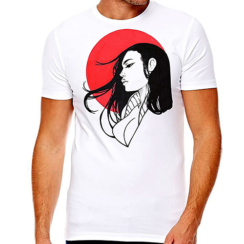 Men's Unisex Tee T shirt Hot Stamping Graphic Prints Portrait Plus Size Print Short Sleeve Casual Tops Cotton Basic Designer Big and Tall White
Men's Unisex Tee T shirt Hot Stamping Graphic Prints Portrait Plus Size Print Short Sleeve Casual Tops Cotton Basic Designer Big and Tall White