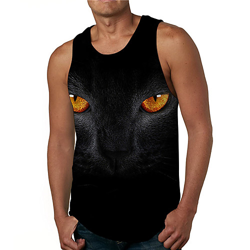Men's Tank Top Undershirt Shirt 3D Print Graphic Prints Animal Print Sleeveless Daily Tops Casual Designer Big and Tall Round Neck Black / Summer
Men's Tank Top Undershirt Shirt 3D Print Graphic Prints Animal Print Sleeveless Daily Tops Casual Designer Big and Tall Round Neck Black / Summer
