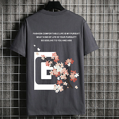 Men's Unisex Tee T shirt Hot Stamping Floral Graphic Prints Letter Plus Size Print Short Sleeve Casual Tops Cotton Basic Fashion Designer Big and Tall Black Light gray Dark Gray
Men's Unisex Tee T shirt Hot Stamping Floral Graphic Prints Letter Plus Size Print Short Sleeve Casual Tops Cotton Basic Fashion Designer Big and Tall Black Light gray Dark Gray