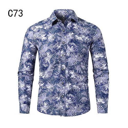 Men's Shirt Other Prints Floral Long Sleeve Casual Tops Chinoiserie Light Blue
Men's Shirt Other Prints Floral Long Sleeve Casual Tops Chinoiserie Light Blue