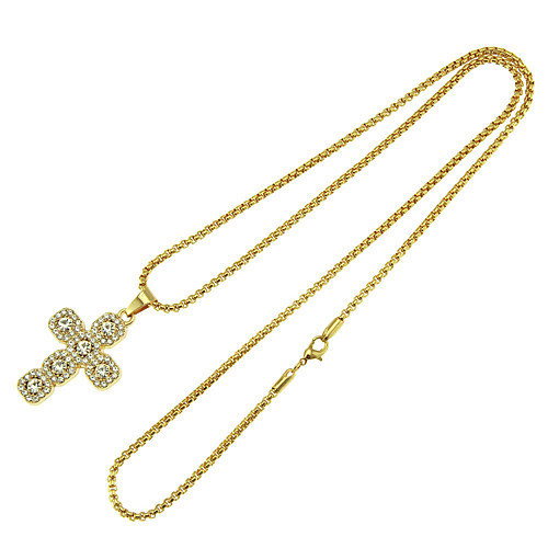 Cross Necklace Pave Friends Trendy Alloy Gold 75 cm Men's Long Necklace Jewelry 1pc For Street
Cross Necklace Pave Friends Trendy Alloy Gold 75 cm Men's Long Necklace Jewelry 1pc For Street