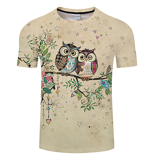 Men's Unisex Tee T shirt 3D Print Graphic Prints Owl Animal Plus Size 3D Print Print Short Sleeve Casual Tops Basic Designer Big and Tall Black / Red Black / Gray Black
Men's Unisex Tee T shirt 3D Print Graphic Prints Owl Animal Plus Size 3D Print Print Short Sleeve Casual Tops Basic Designer Big and Tall Black / Red Black / Gray Black