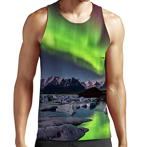 Men's Unisex Tank Top Undershirt 3D Print Scenery Graphic Prints Plus Size Print Sleeveless Casual Tops Basic Fashion Designer Breathable Green
Men's Unisex Tank Top Undershirt 3D Print Scenery Graphic Prints Plus Size Print Sleeveless Casual Tops Basic Fashion Designer Breathable Green