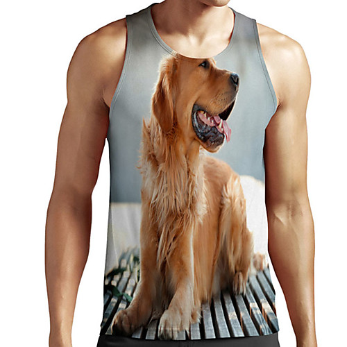 Men's Unisex Tank Top Undershirt 3D Print Dog Graphic Prints Animal Plus Size Print Sleeveless Casual Tops Basic Designer Big and Tall Gray
Men's Unisex Tank Top Undershirt 3D Print Dog Graphic Prints Animal Plus Size Print Sleeveless Casual Tops Basic Designer Big and Tall Gray