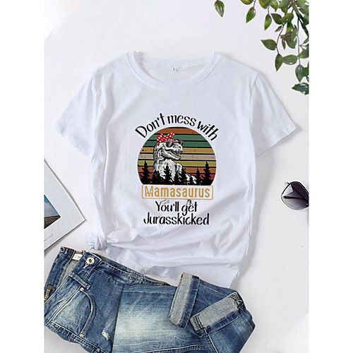 Women's T shirt Cat Graphic Print Round Neck Tops 100% Cotton Basic Basic Top White Purple Yellow
Women's T shirt Cat Graphic Print Round Neck Tops 100% Cotton Basic Basic Top White Purple Yellow